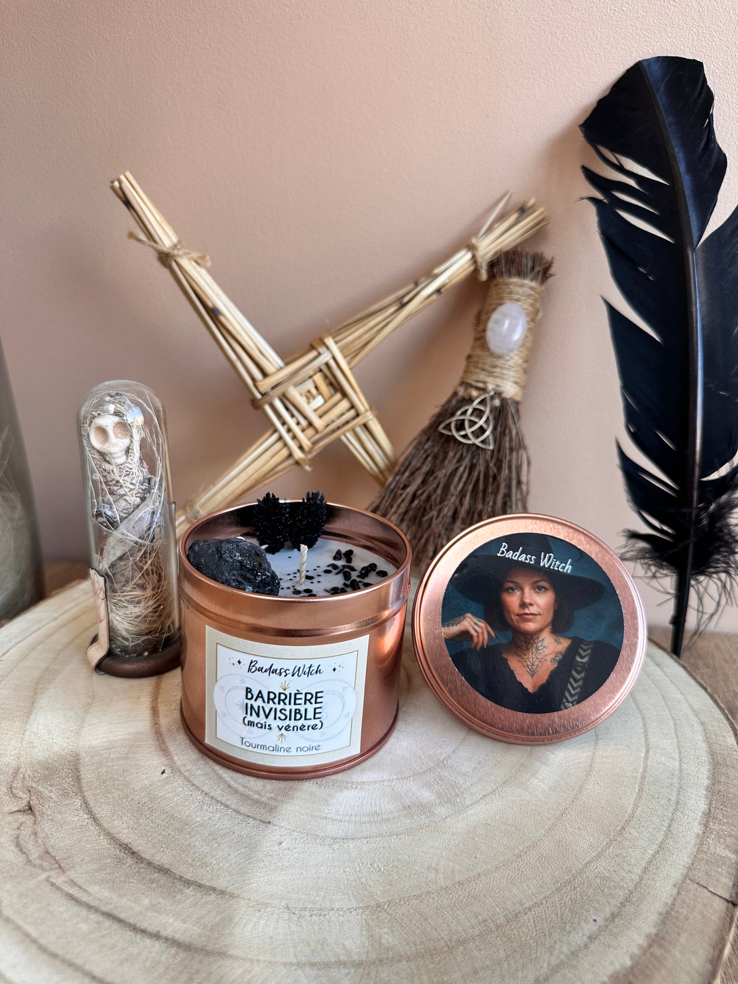 Bougie "Barrière invisible mais vénère"