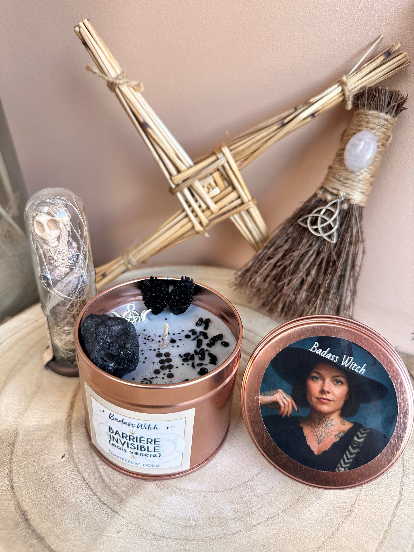 Bougie "Barrière invisible mais vénère"