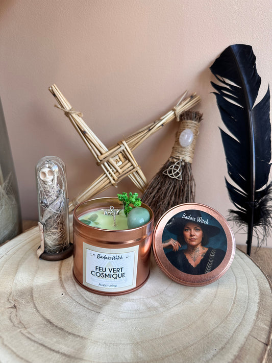 Bougie "Feu vert cosmique"