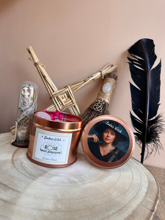 Bougie "Rose mais piquante"